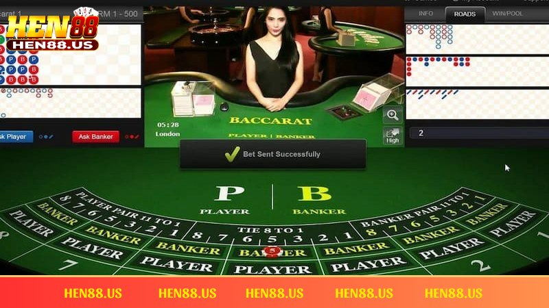 Baccarat Hen88 một cái tên quen thuộc trong làng giải trí